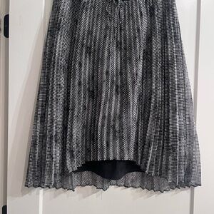 Halogen Black and White High-Low Skirt